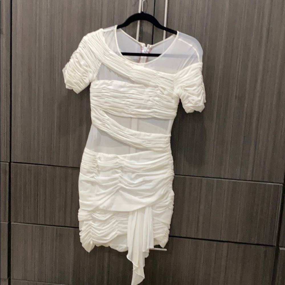 BCBG Maxazria white short mini